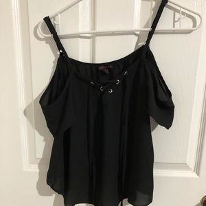Material Girl black off the shoulder blouse